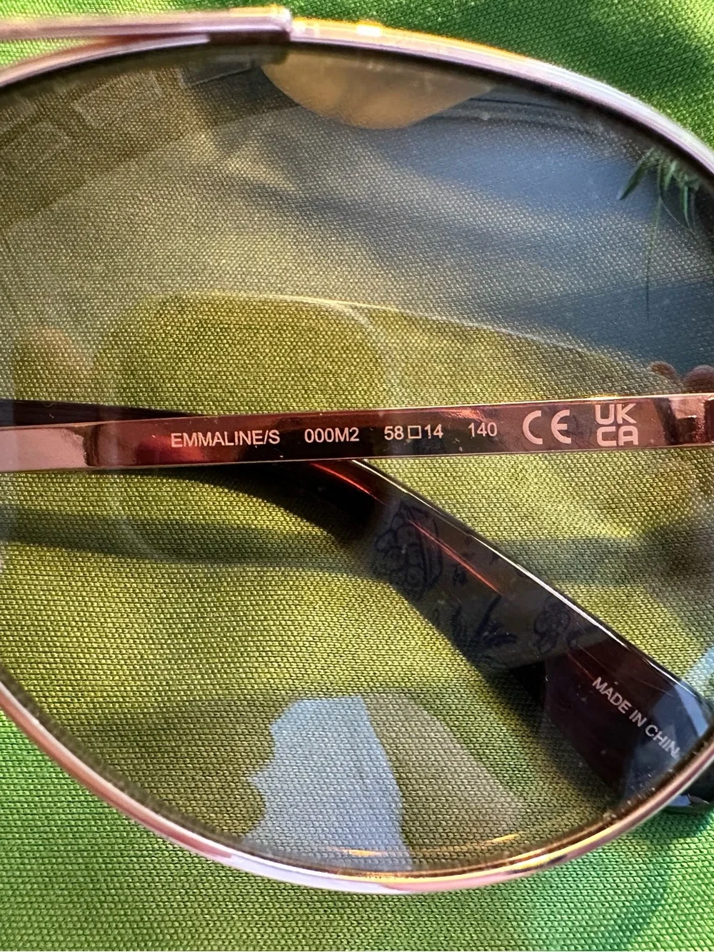 Kate Spade Rose Gold Aviator Sunglasses with Brown Lenses